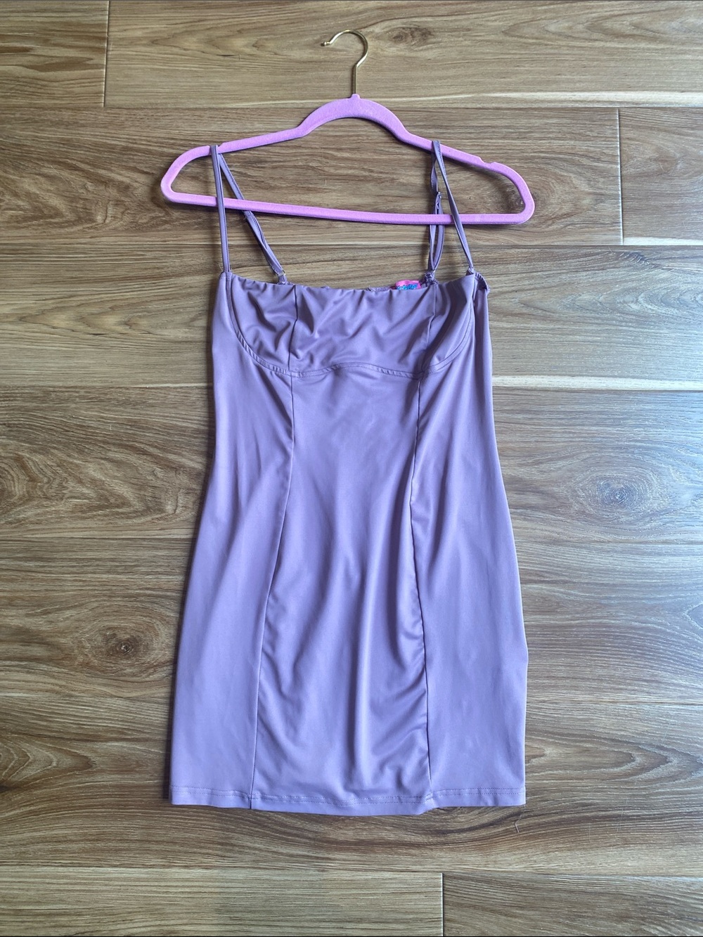 Edikted Lilac Spaghetti Strap Dress